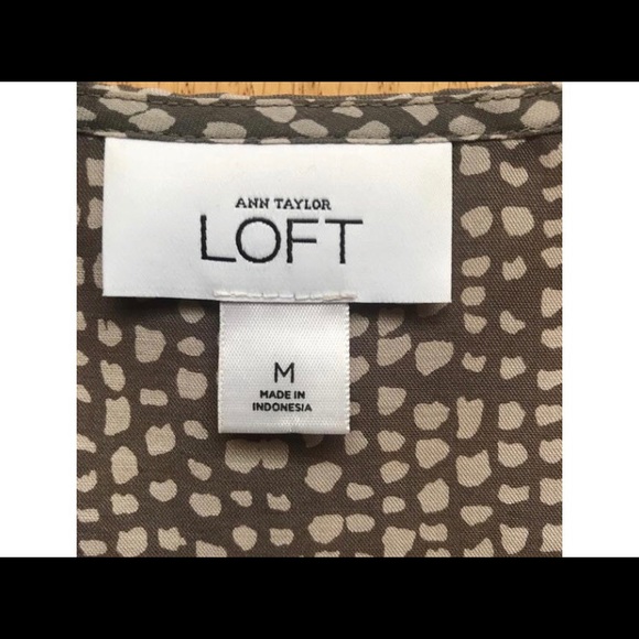 LOFT Mixed Print V-Neck Shell - Picture 4 of 5